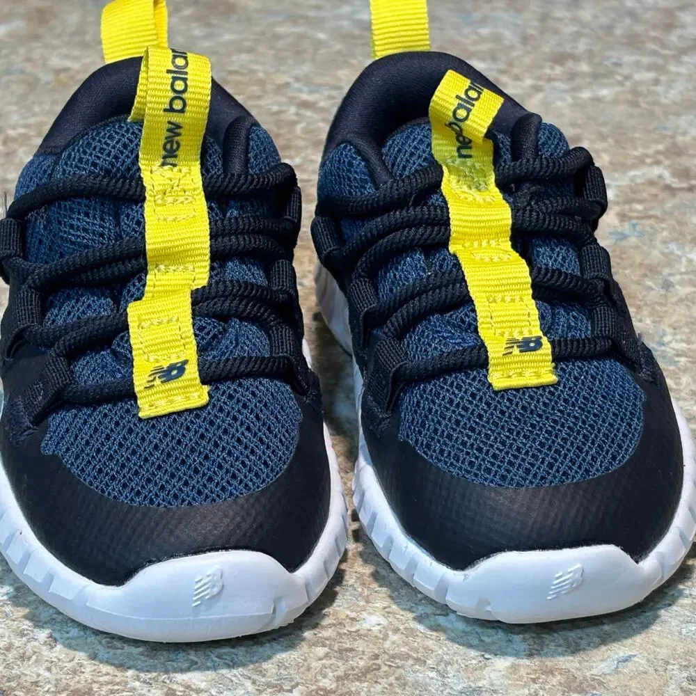 New Balance Infant Baby Playgruv Blue Running Bungee Shoes Size 5 Toddler - Picture 8 of 11